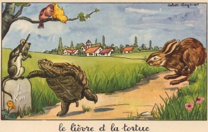 Le lièvre et la tortue