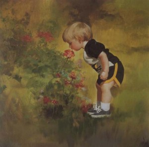 Enfant et la fleur